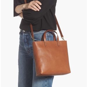 NWT | Madewell Small Transport Leather Crossbody Tote